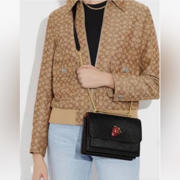 🌸NEW 🍓 COACH KLARE CROSSBODY WITH STRAWBERRY 🍓 WITH TAGS. - Picture 2 of 15